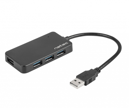 Hub USB NATEC HUB USB 3.0 MOTH 4-PORTY CZARNY NHU-1342